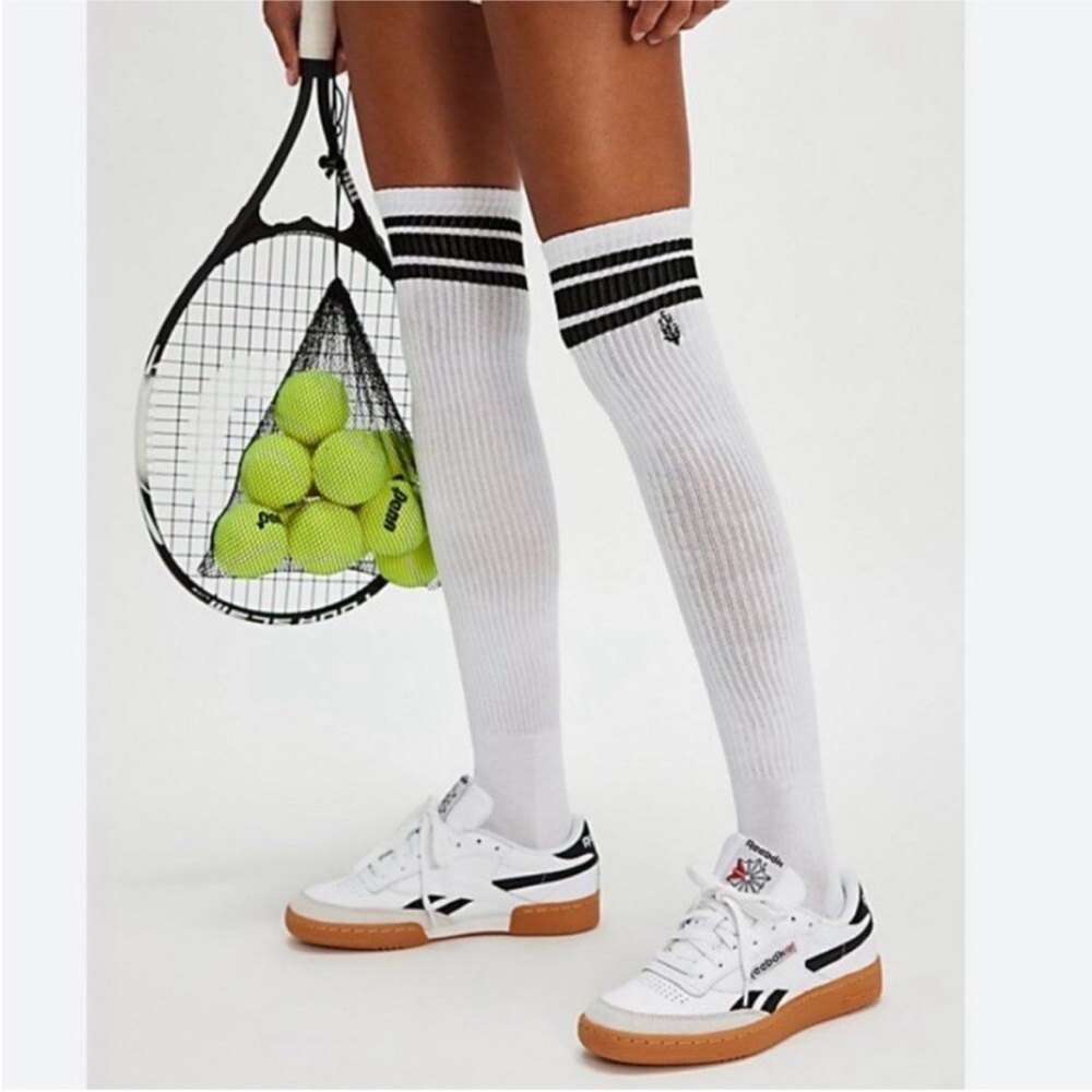 Free People FP Movement Knee High Logo Stripe Socks